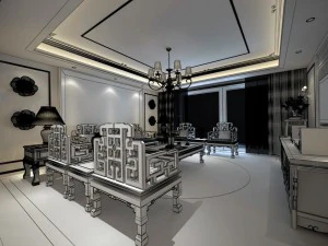 family - kitchen - restaurant 175 3D Model