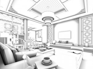 family - kitchen - restaurant 176 3D Модель