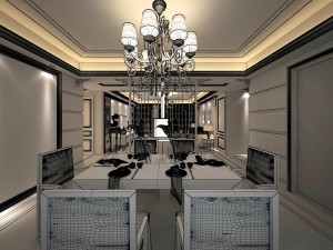 family - kitchen - restaurant 177 3D Model