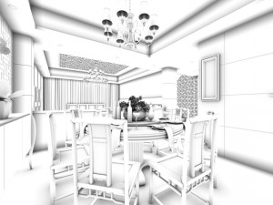 family - kitchen - restaurant 178 Modelo 3D