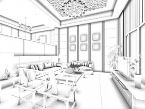 family - kitchen - restaurant 178 Modelo 3D