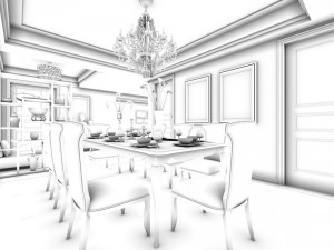 family - kitchen - restaurant 184 Modelo 3D