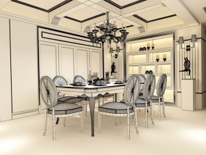 family - kitchen - restaurant 190 3Dモデル