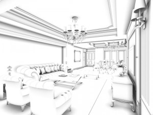 family - kitchen - restaurant 190 3Dモデル