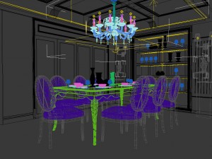 family - kitchen - restaurant 190 3Dモデル