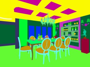 family - kitchen - restaurant 190 3Dモデル