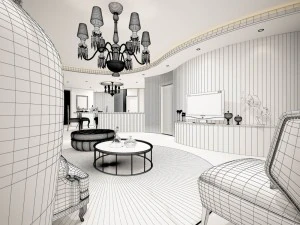 family - kitchen - restaurant 193 3D Model
