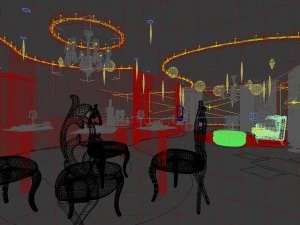 family - kitchen - restaurant 193 3D Model