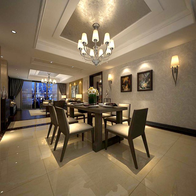 family - kitchen - restaurant 194 3D 模型 .c4d .max .obj .3ds .fbx .stl .blend 