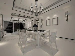 family - kitchen - restaurant 194 3D Model