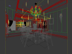 family - kitchen - restaurant 194 3D Model
