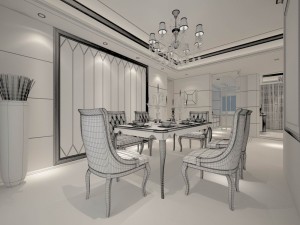 family - kitchen - restaurant 198 3D Модель
