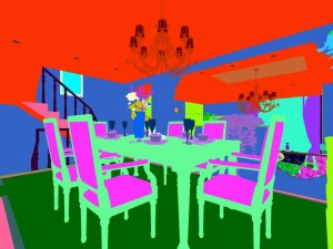 family - kitchen - restaurant 199 Modello 3D