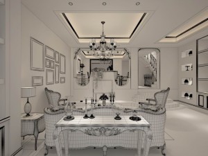 family - kitchen - restaurant 199 Modello 3D