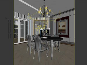 family - kitchen - restaurant 200 3D Model