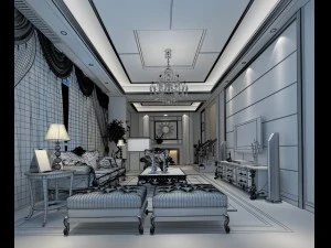 family - kitchen - restaurant 201 3D Model