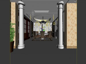 family - kitchen - restaurant 201 3D Модель