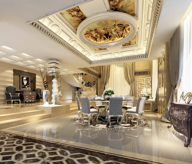 family - kitchen - restaurant 203 3D 모델 .c4d .max .obj .3ds .fbx .stl .blend 