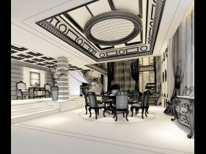 family - kitchen - restaurant 203 3D 모델