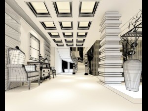 family - kitchen - restaurant 203 3D 모델