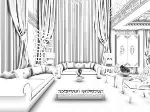 family - kitchen - restaurant 203 3D 모델
