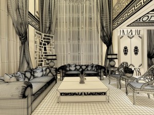 family - kitchen - restaurant 203 3D 모델