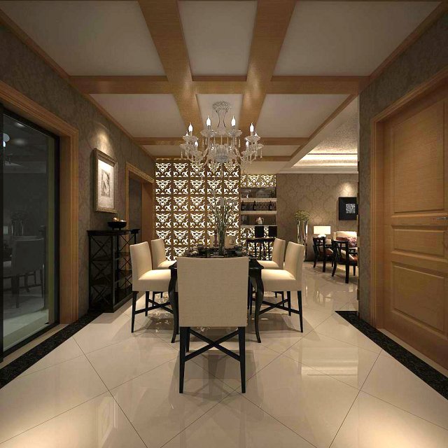 family - kitchen - restaurant 204 3D-Modell .c4d .max .obj .3ds .fbx .stl .blend 