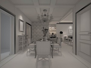 family - kitchen - restaurant 204 3D-Modell