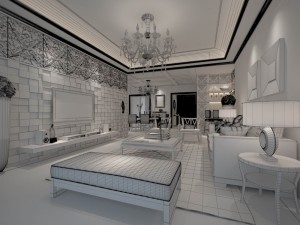 family - kitchen - restaurant 204 3D-Modell