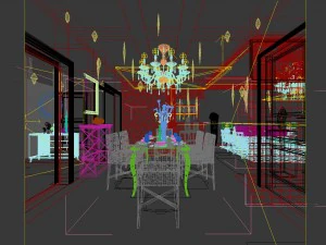 family - kitchen - restaurant 204 3D Model