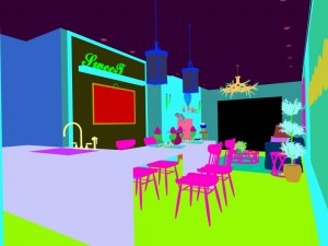 family - kitchen - restaurant 205 3D Model