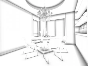 family - kitchen - restaurant 207 3D Model