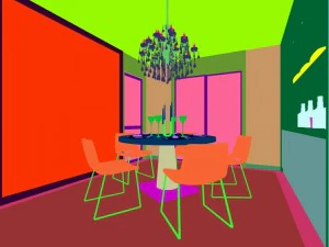 family - kitchen - restaurant 207 3D Model