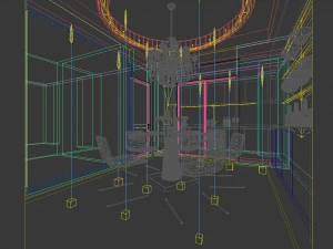 family - kitchen - restaurant 207 3D Model