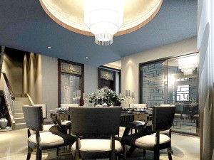 family - kitchen - restaurant 210 Model 3D