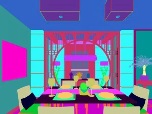 परिवार - रसोई - रेस्तरां 211 3D मॉडल