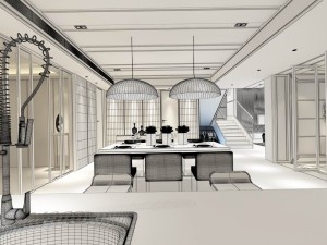 family - kitchen - restaurant 212 3D 模型