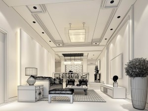 family - kitchen - restaurant 217 Model 3D