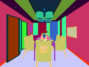 family - kitchen - restaurant 219 Model 3D