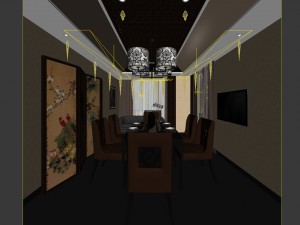 family - kitchen - restaurant 219 Model 3D