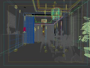 family - kitchen - restaurant 221 3D Model