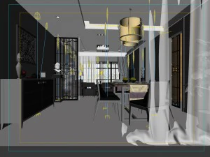 family - kitchen - restaurant 221 3D Model