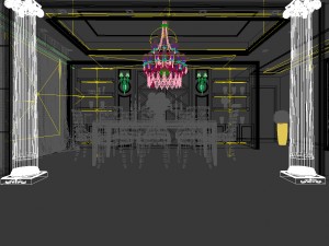 family - kitchen - restaurant 222 3D Model