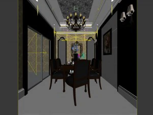 family - kitchen - restaurant 223 3D Model