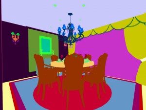 family - kitchen - restaurant 224 Model 3D
