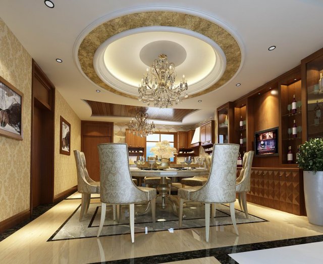 family - kitchen - restaurant 225 3D Model .c4d .max .obj .3ds .fbx .stl .blend 