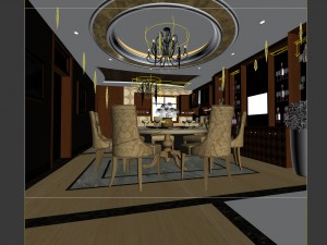 family - kitchen - restaurant 225 3D Model