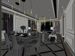 family - kitchen - restaurant 227 3D-Modell
