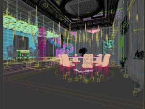 family - kitchen - restaurant 228 3D Модель