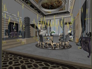 family - kitchen - restaurant 228 3D Модель
